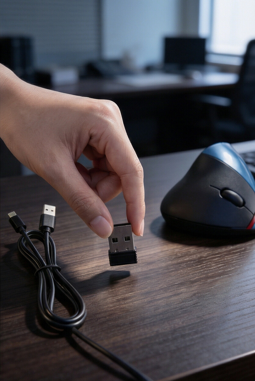 Mouse Ergonómico Vertical Inalámbrico