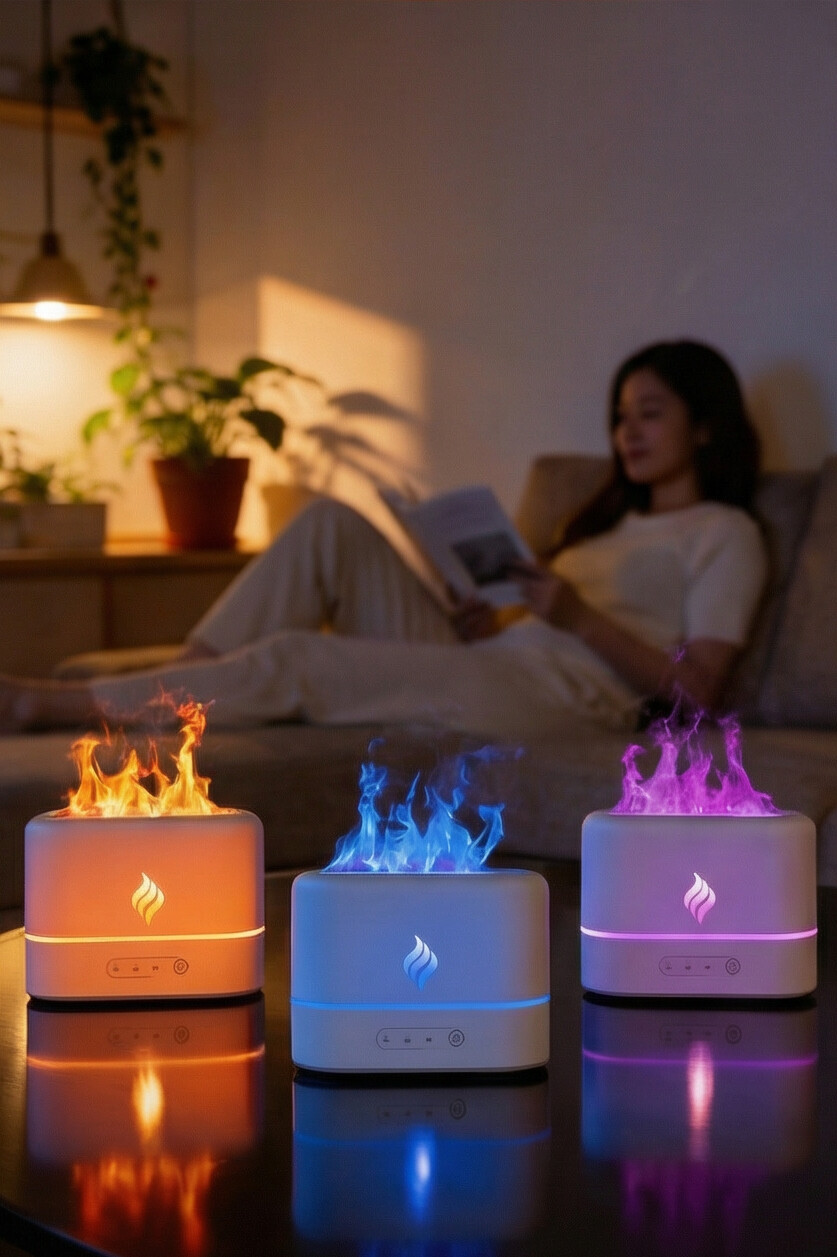 Humidificador efecto llama