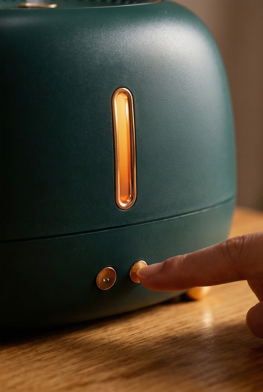 Humidificador efecto chimenea