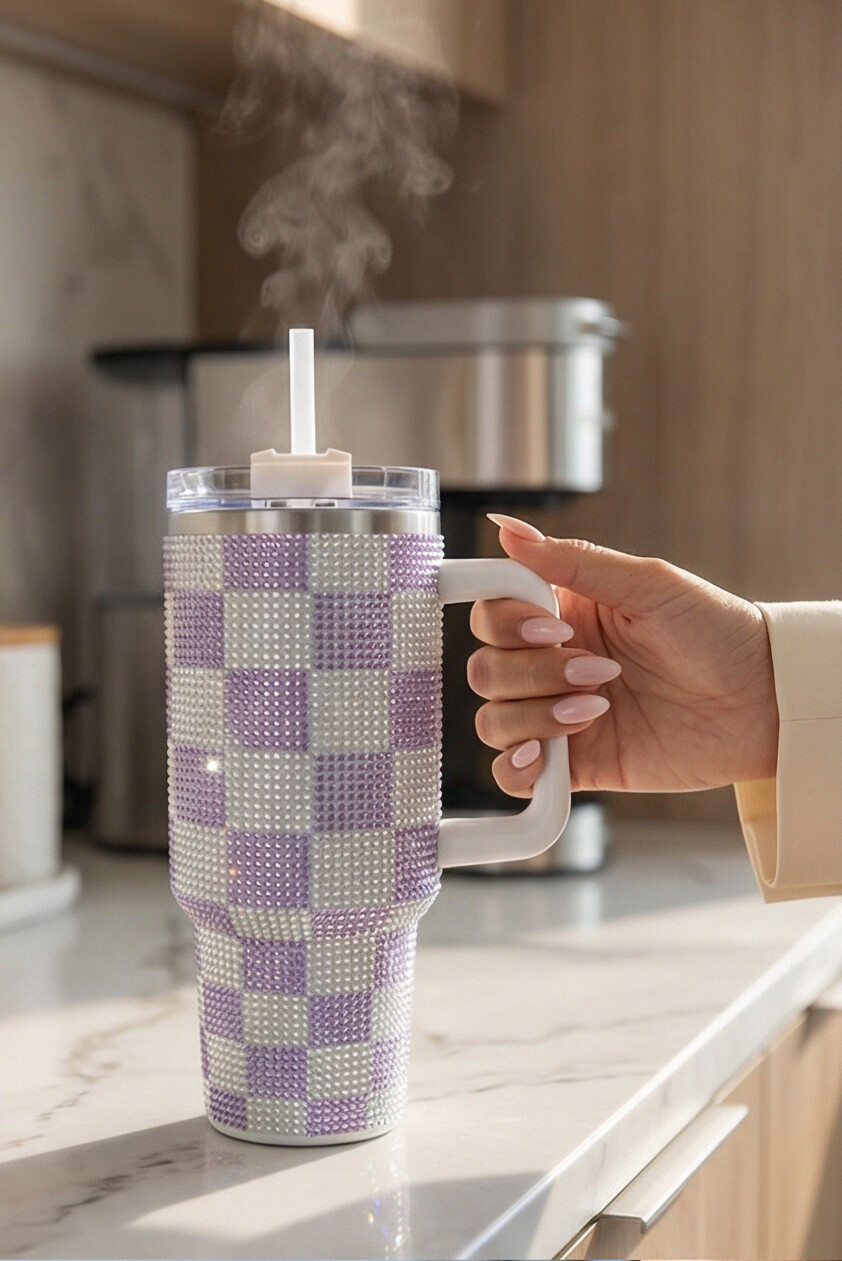 Vaso con Perlas de Acero Inoxidable