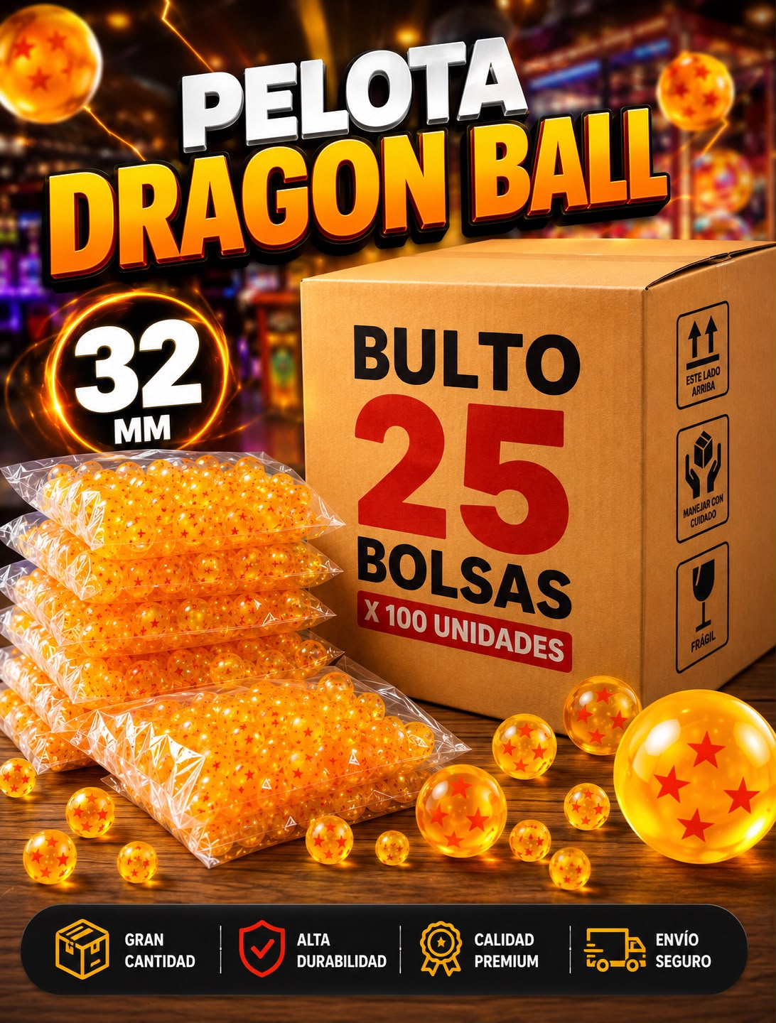 Bulto Pelota loca saltarina Dragon ball