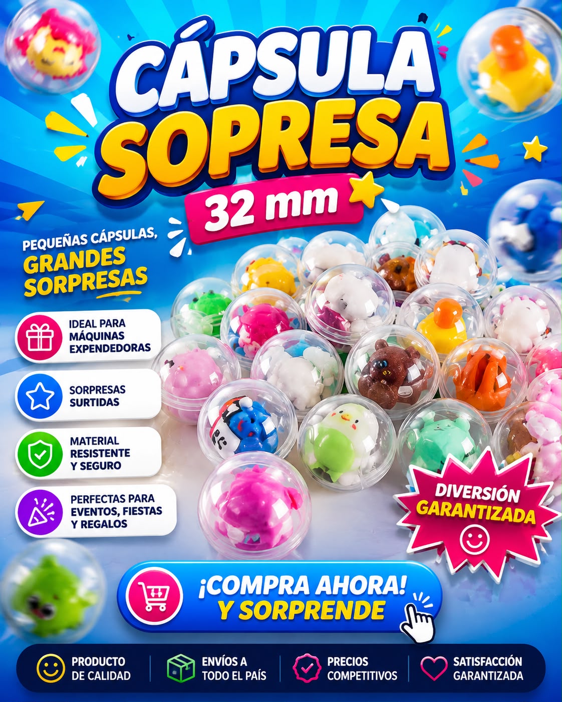 Cápsula sorpresa para dispensador